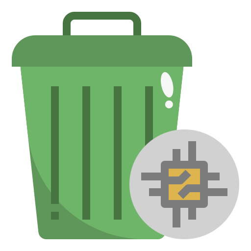 pojemnik na odpady Generic Flat ikona