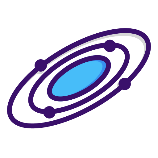 Solar System Generic Outline Color icon