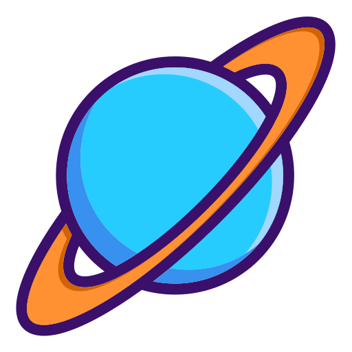 Saturn Generic Outline Color icon
