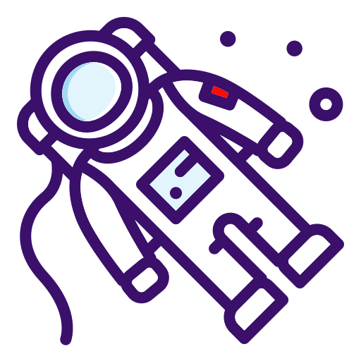 astronauta Generic Outline Color icona