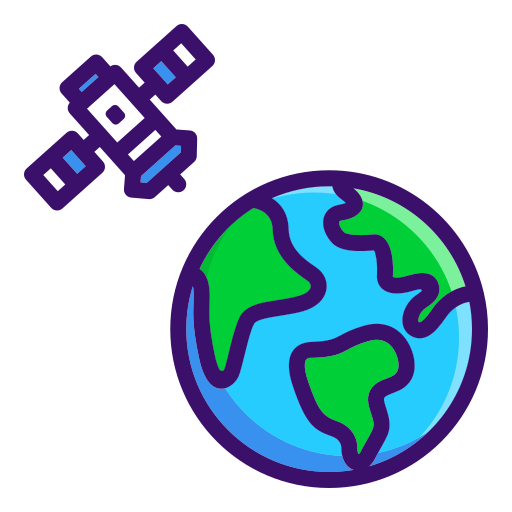 estación satélite Generic Outline Color icono