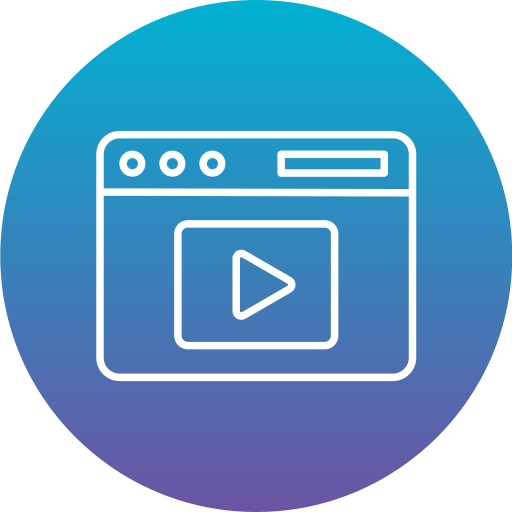 contenido de video Generic Flat Gradient icono