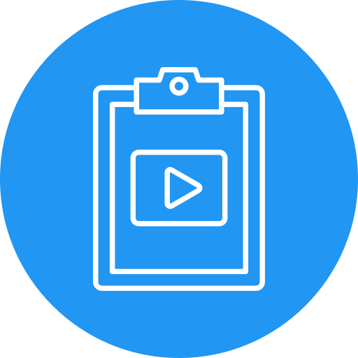 video-inhoud Generic Flat icoon