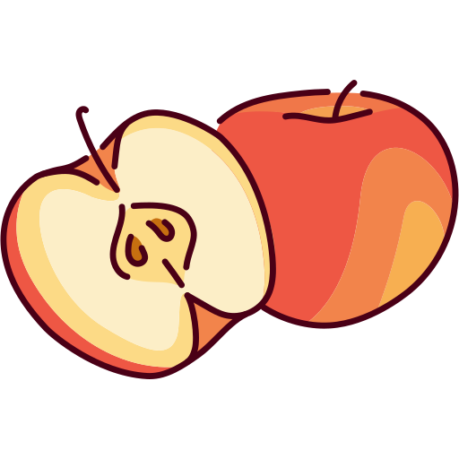jabłko Generic Outline Color ikona