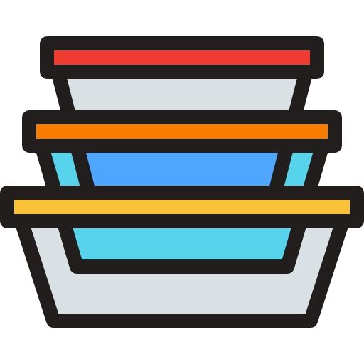 Container Detailed Rounded Lineal color icon