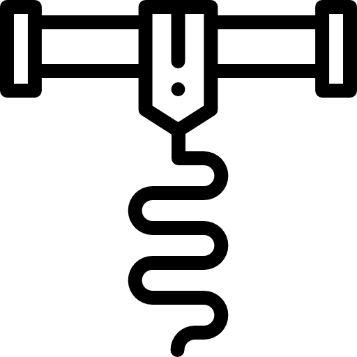 korkociąg Detailed Rounded Lineal ikona