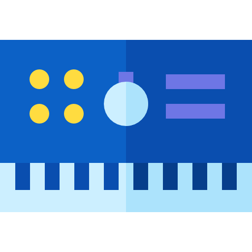 synthesizer Basic Straight Flat icon