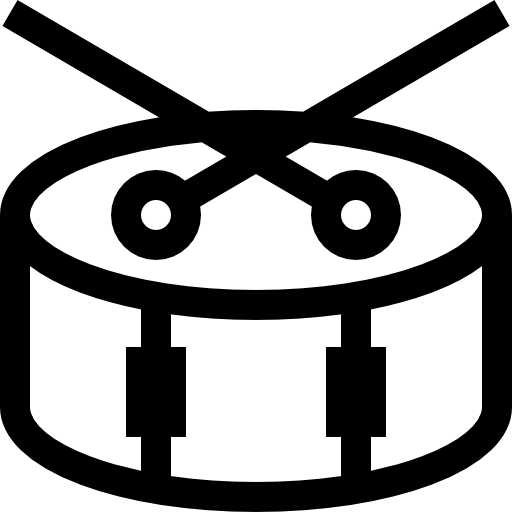 tamburo Basic Straight Lineal icona