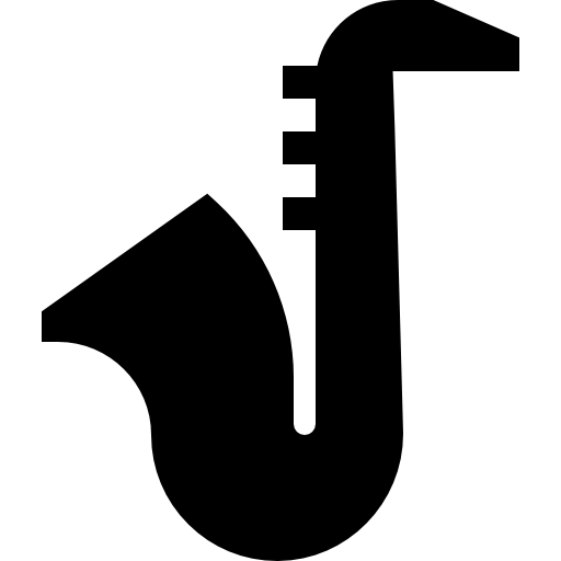 sassofono Basic Straight Filled icona