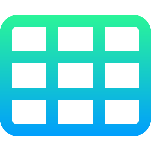 Grid Super Basic Straight Gradient icon