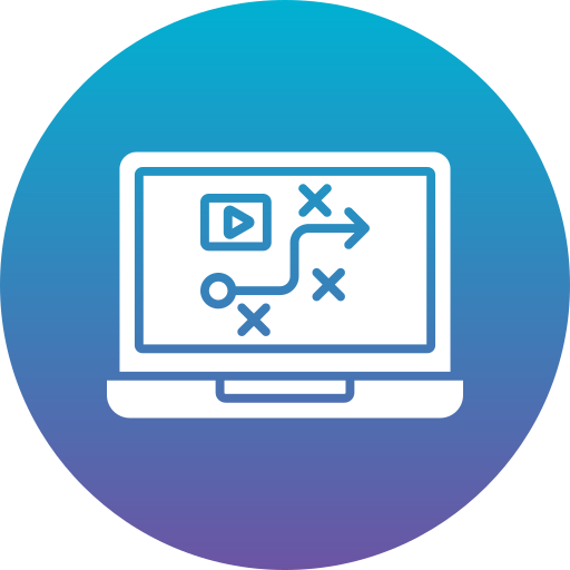 strategia dei contenuti Generic Flat Gradient icona