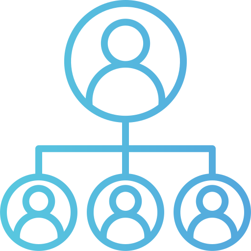 estructura de organización Generic Gradient icono