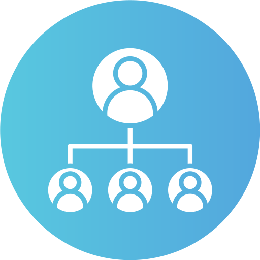 Organization structure Generic Flat Gradient icon