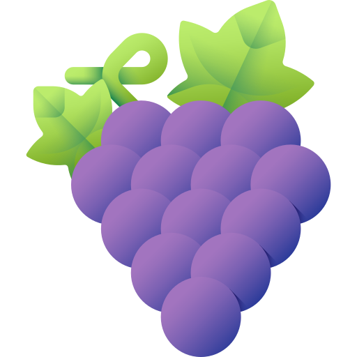 Виноград 3D Color иконка