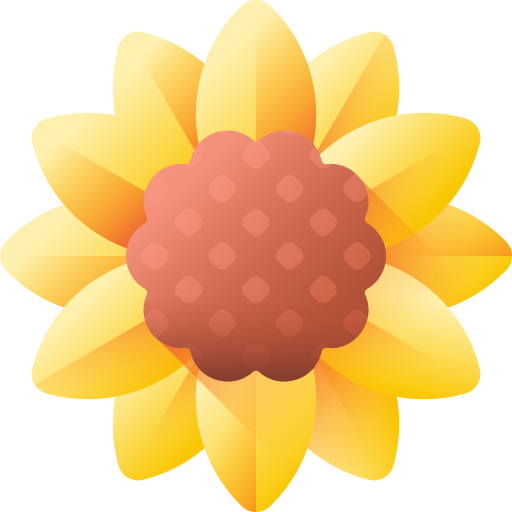Sunflower 3D Color icon