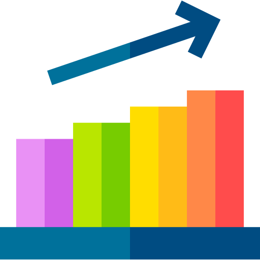 infographie Basic Straight Flat Icône