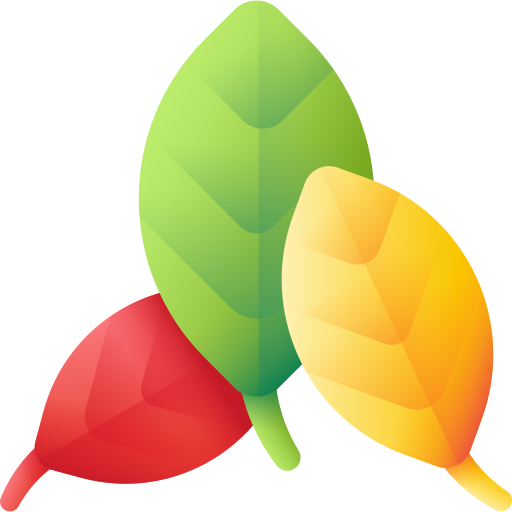foglie 3D Color icona