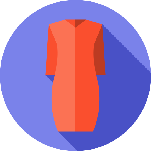 드레스 Flat Circular Flat icon