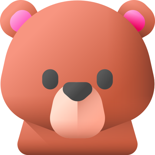 urso 3D Color Ícone