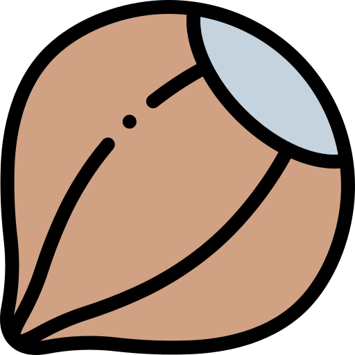 Chestnut Detailed Rounded Lineal color icon