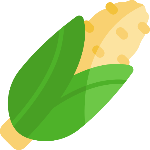 maíz Kawaii Flat icono
