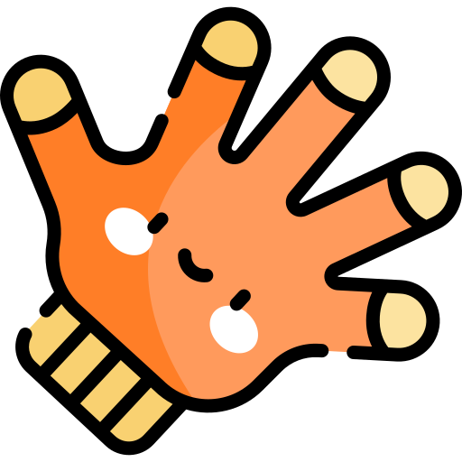 handschoenen Kawaii Lineal color icoon