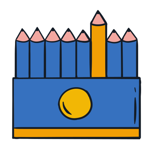 kolorowe kredki Generic Hand Drawn Color ikona