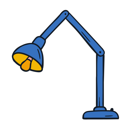 lampka biurkowa Generic Hand Drawn Color ikona