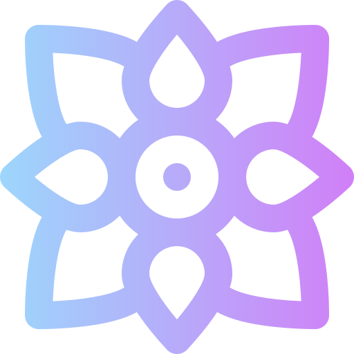 flor Super Basic Rounded Gradient icono