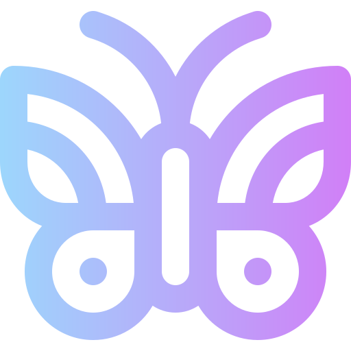 Бабочка Super Basic Rounded Gradient иконка