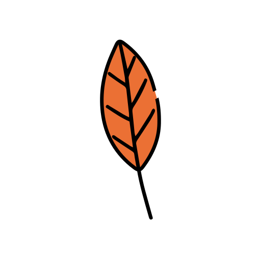 Leaf Generic Thin Outline Color icon