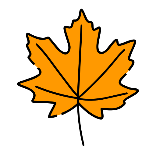 Maple leaf Generic Thin Outline Color icon