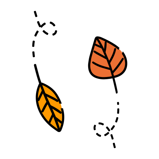 Leaves Generic Thin Outline Color icon