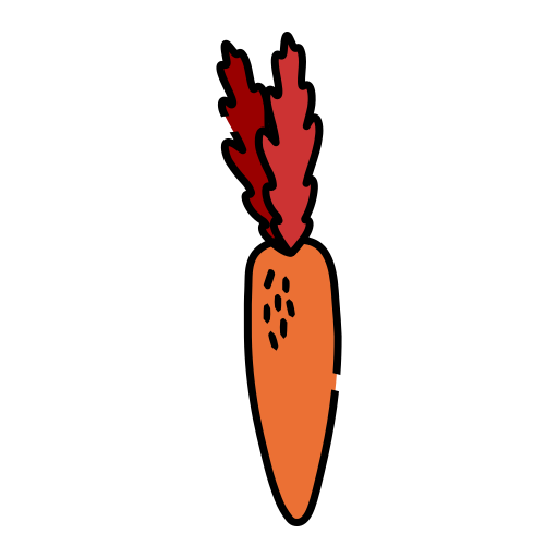 Carrot Generic Thin Outline Color icon
