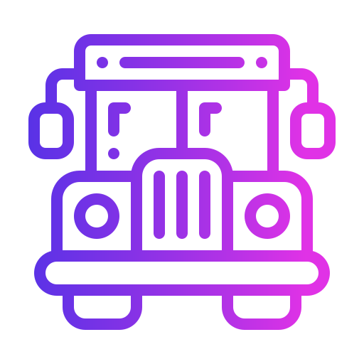 escola de ônibus Generic Gradient Ícone