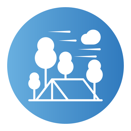 텐트 Generic Flat Gradient icon