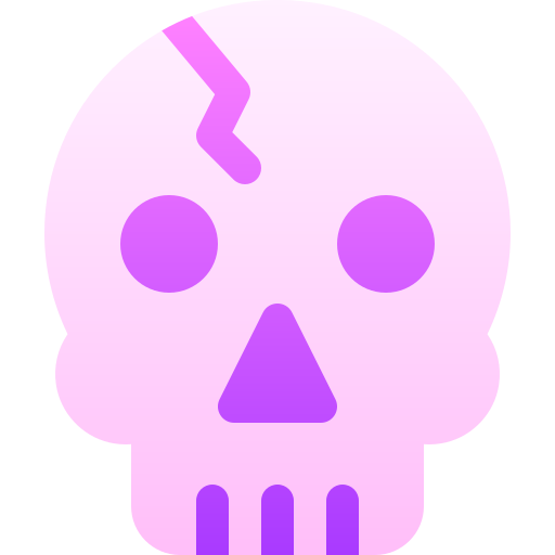 cráneo Basic Gradient Gradient icono