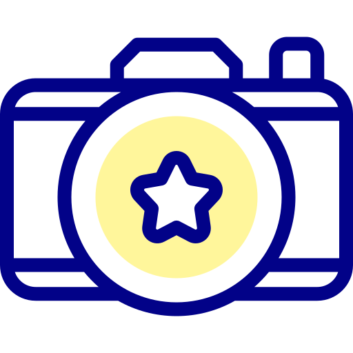 Photo camera Detailed Mixed Lineal color icon