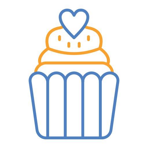 Cupcake Generic Outline Color icon