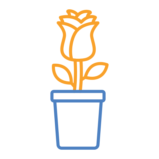Flower pot Generic Outline Color icon