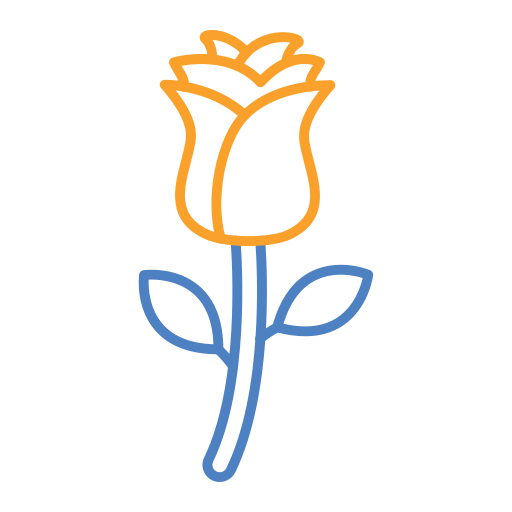 róża Generic Outline Color ikona