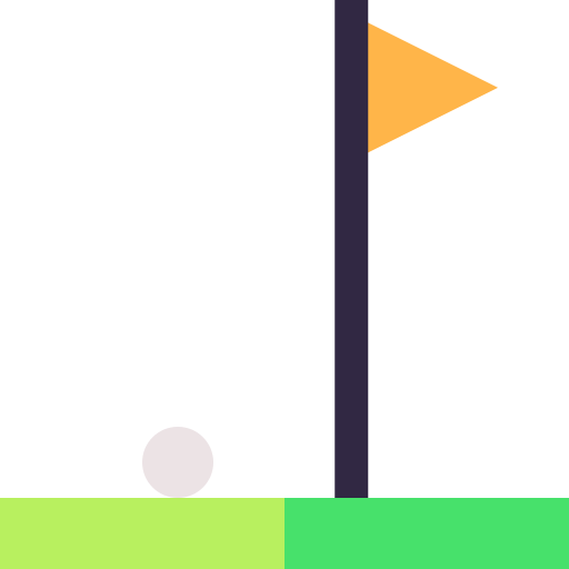 mini golf Basic Straight Flat icona