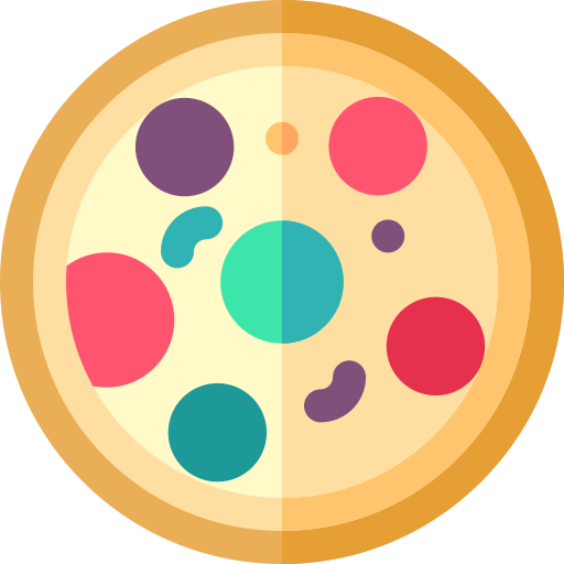 pizza Basic Rounded Flat icoon