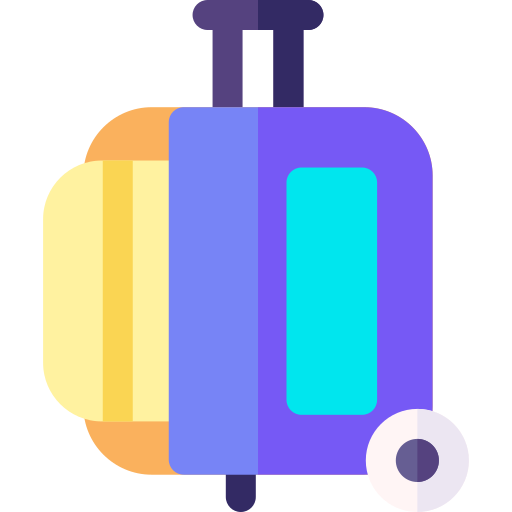 スーツケース Basic Rounded Flat icon