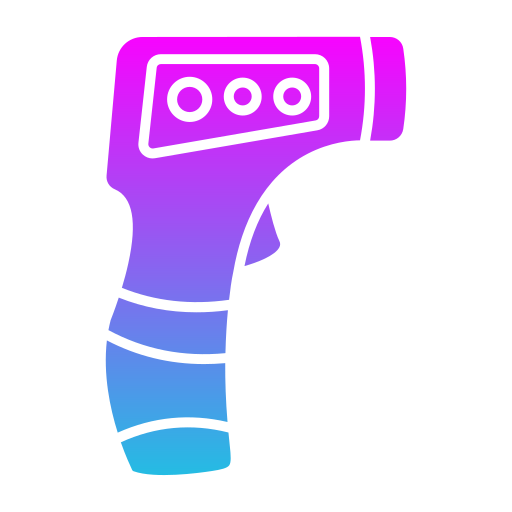thermometer pistool Generic Flat Gradient icoon