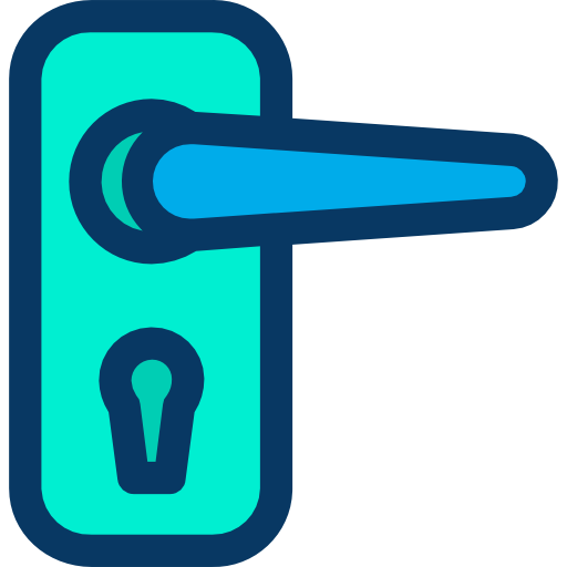 deurknop Kiranshastry Lineal Color icoon