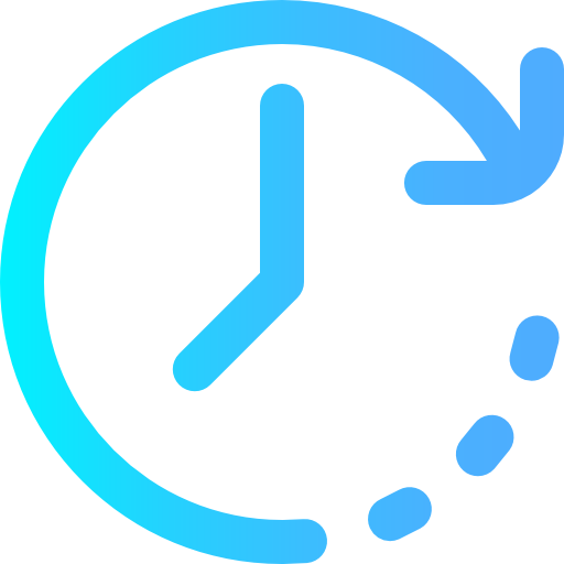 Wall clock Super Basic Omission Gradient icon