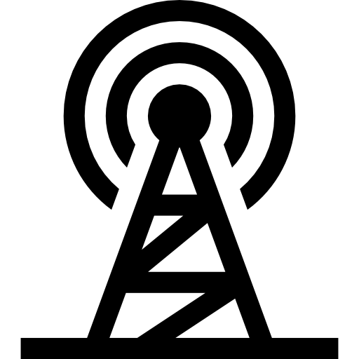 señal Basic Straight Filled icono