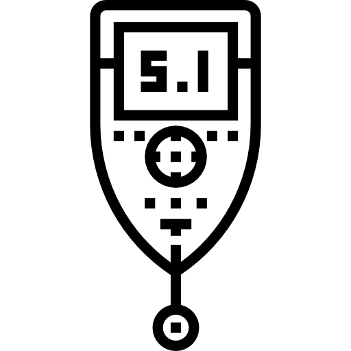 glukozymetr Detailed Straight Lineal ikona