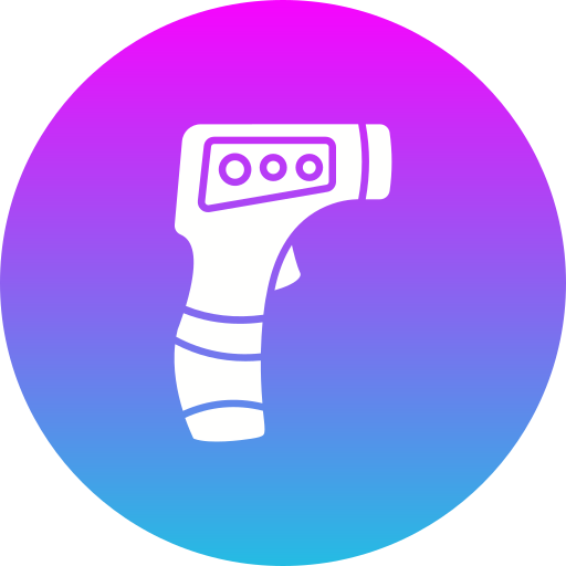 Thermometer gun Generic Flat Gradient icon